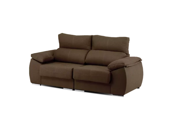 eriya linea tech visto de tres cuartos 2 modulos color marron oscuro