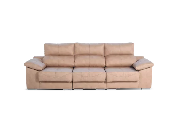 sofa galaxy 3 modulos 3 cuerpos abugar con asientos extensibles y apoya cabezas de 5 posiciones