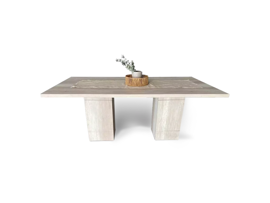 mesa malta moderna y elegante con 2 patas con area de almacenamiento abugar sillones
