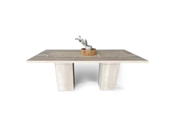 mesa malta moderna y elegante con 2 patas con area de almacenamiento abugar sillones
