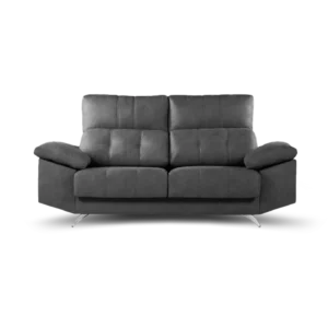 sofa victoriano 3 cuerpos 2 modulos con asientos extensibles con apoya cabeza de 5 posiciones y baulera