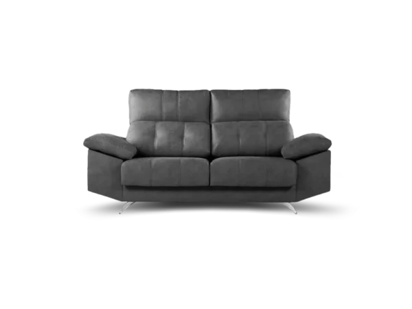 sofa victoriano 3 cuerpos 2 modulos con asientos extensibles con apoya cabeza de 5 posiciones y baulera