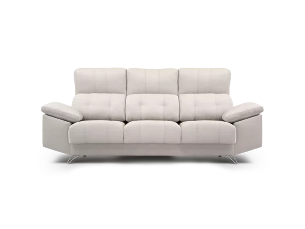 sofa victoriano 3 modulos 3 cuerpos abugar con asientos extensibles y apoya cabezas de 5 posiciones