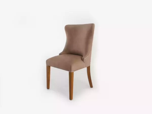 silla qatar color beige vista de tres cuartos frente sillones abugar