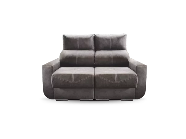 sofa niza 2 cuerpos 2 modulos abugar con asientos extensibles y apoya cabeza con 5 posiciones con un diseño compacto y moderno