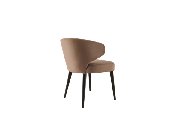 silla sidney abugar vista dorsotres cuartos chocolate