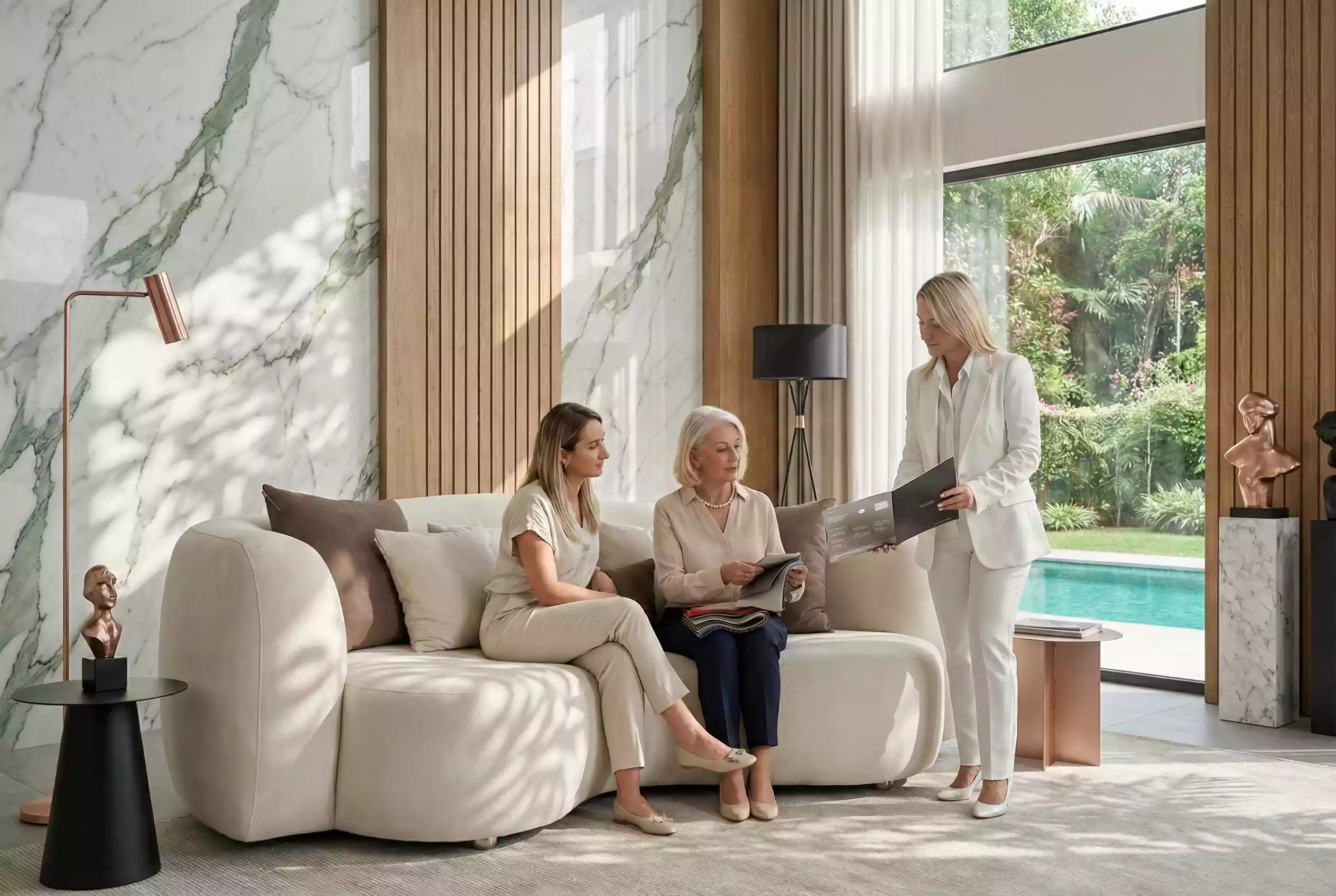 abugar-sillones-asesoramiento-personalizado-blanco-con-dos-clientas